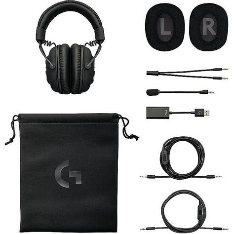 Logitech PRO X Gaming Headset with Blue VO!CE Mic Technology.